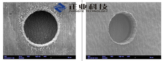 RF FPC紫外レーザー掘削機、切断厚さ1.0ミリメートルの直径は25μm
