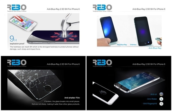 耐圧防爆 Samsung ギャラクシー S5 緩和されたガラス反青い光線 5 つの層の