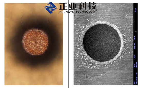 FPC 用 UV レーザ掘削 &amp; 切断機/カバーレイと CE の穴を通して -