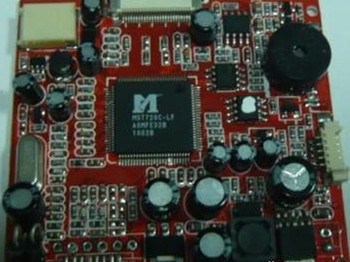 赤い PCB SMT アセンブリ レーザーの飛行の調査テストが付いている鋭い液浸の金